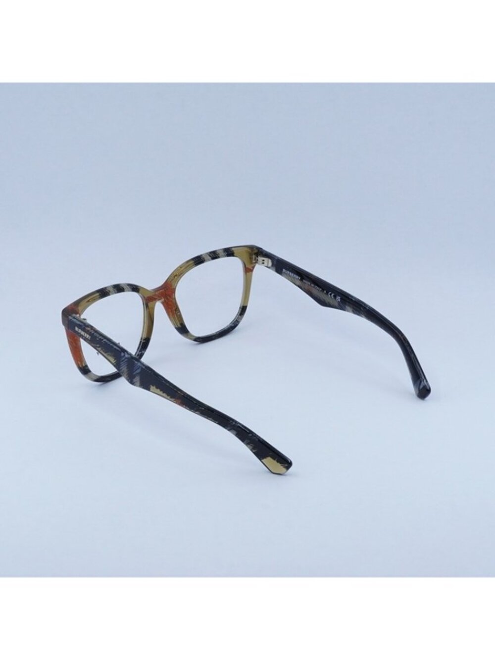 Burberry BE2415 4146 Eyeglasses Check Sand 51mm Square Frame - Picture 8 of 9
